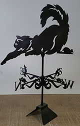 Флюгер Кот. Лазерная резка. Изготовление под заказ.